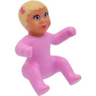 LEGO Belville Baby with Dark Pink Butterfly in Hair Minifigure