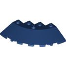 LEGO Donkerblauw Steen 6 x 6 Rond (25°) Hoek (7848 / 95188)