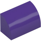 LEGO Dark Purple Slope 1 x 2 Curved (7134 / 37352)
