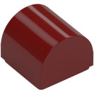 LEGO Dark Red Slope 1 x 1 Curved Double (49307)