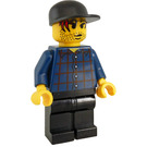 LEGO Taxi Driver with Plaid Shirt Minifigure