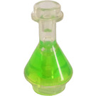LEGO conisch Flask met Transparant Fel groen Fluid (33027 / 38029)